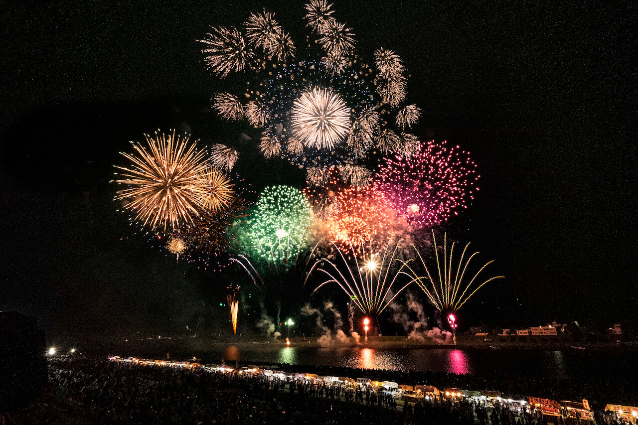 Chikugogawa Fireworks, 筑後川花火大会