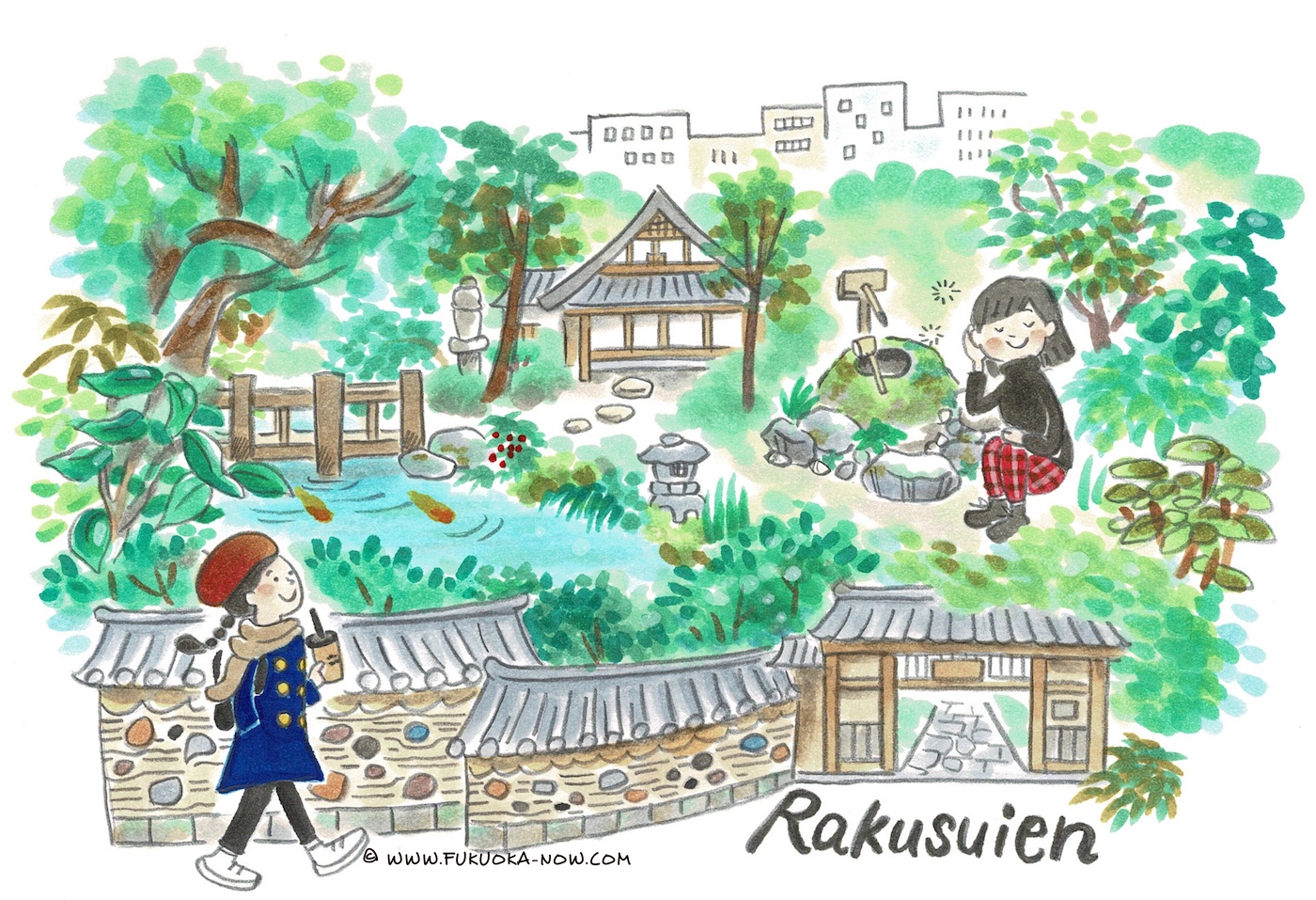 Rakusuien: A Tranquil Japanese Garden in the Heart of the City
